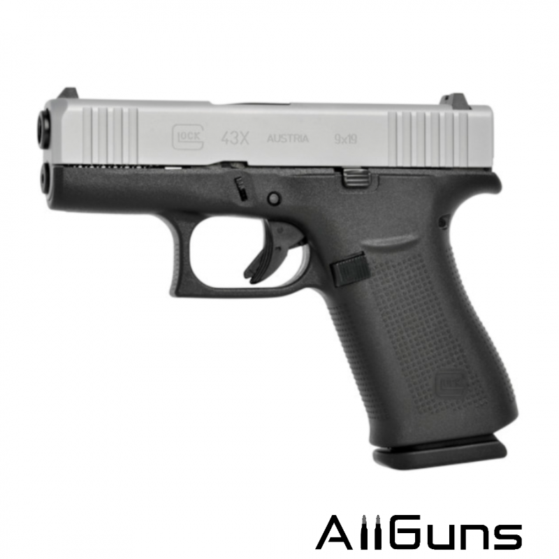 Glock 43X Silver 9x19mm Glock - 1