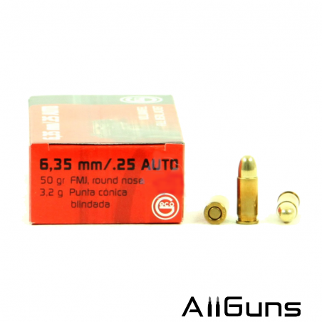 Geco .25 Auto FMJ - 50 Cartouches Geco - 1