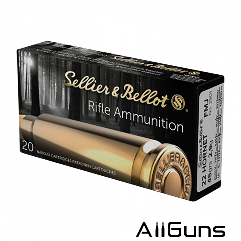 Sellier & Bellot .22 Hornet FMJ - 20 Cartouches Sellier & Bellot - 1