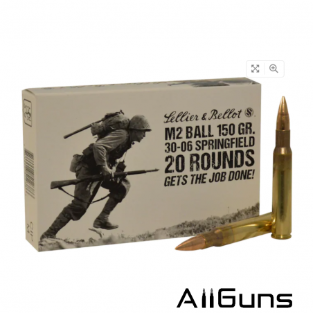 Sellier & Bellot .30-06 Springfield FMJ - 20 Cartouches Sellier & Bellot - 1