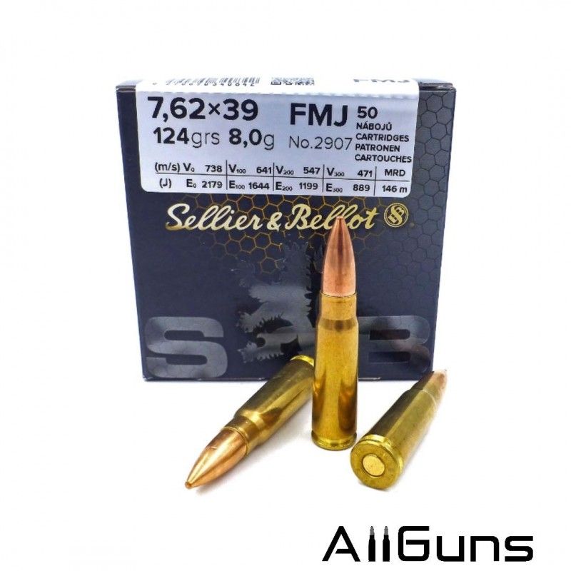 Sellier & Bellot 7.62x39mm FMJ - 50 Cartouches Sellier & Bellot - 1