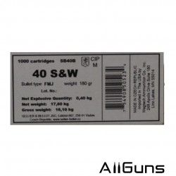 Sellier & Bellot .40 S&W FMJ - 1000 Cartouches Sellier & Bellot - 1