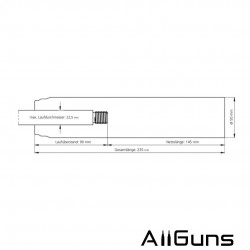 Era Silencer SOB02-034A Silencieux SOB 2 M14x1 Calibre 6.5mm Era Silencer - 3